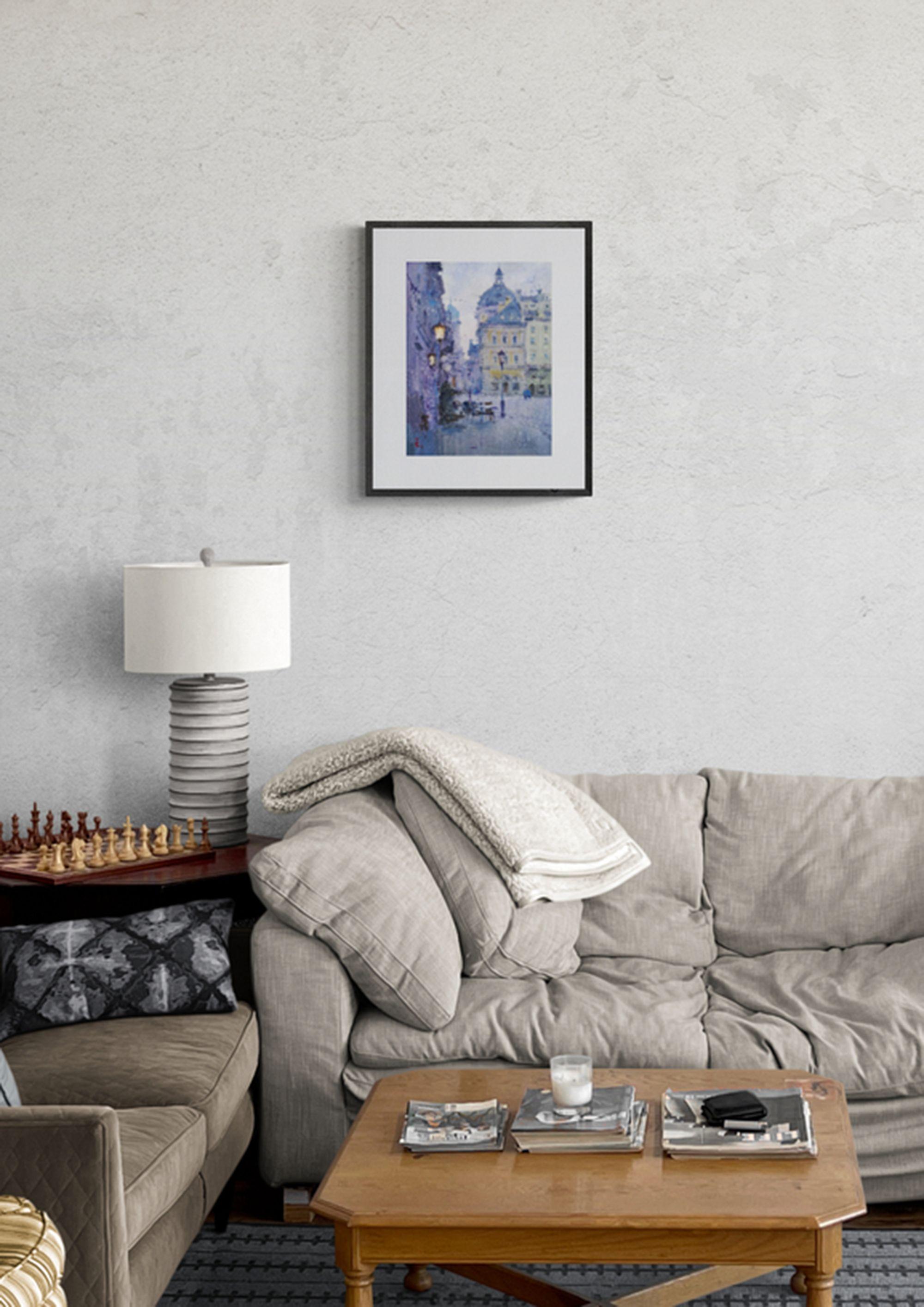 Excellent piece of original art.  Handmade Signed Painting.  Original watercolor painting by Ukrainian artist Maksym Kisilov    Title: 