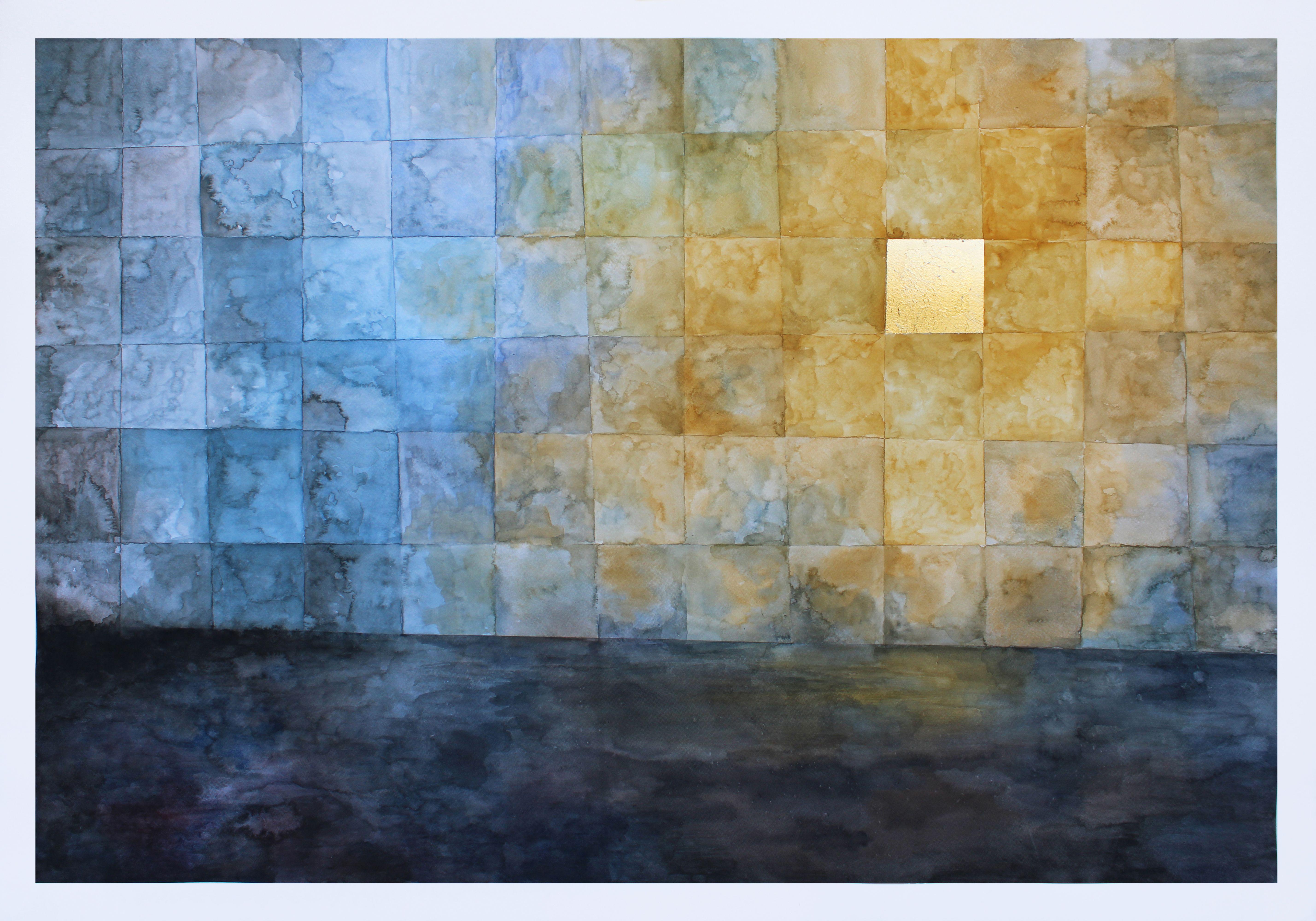 Marija Nikolic Abstract Drawing – 18:11, Gemälde, Aquarell auf Papier