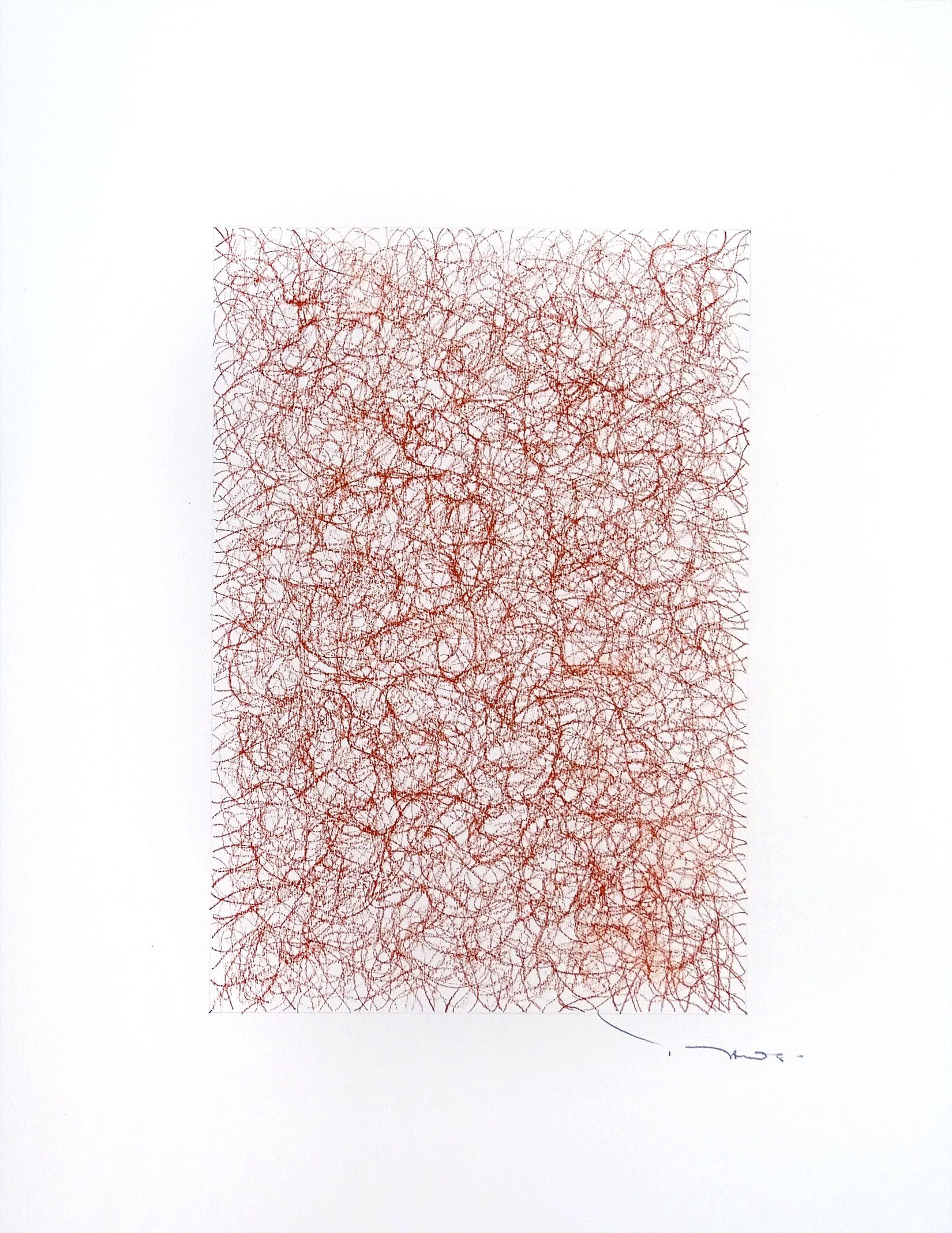 Tehos - Grand carrÃC long 2022/02, Drawing, Charcoal on Paper - Art by Tehos Frederic Camilleri