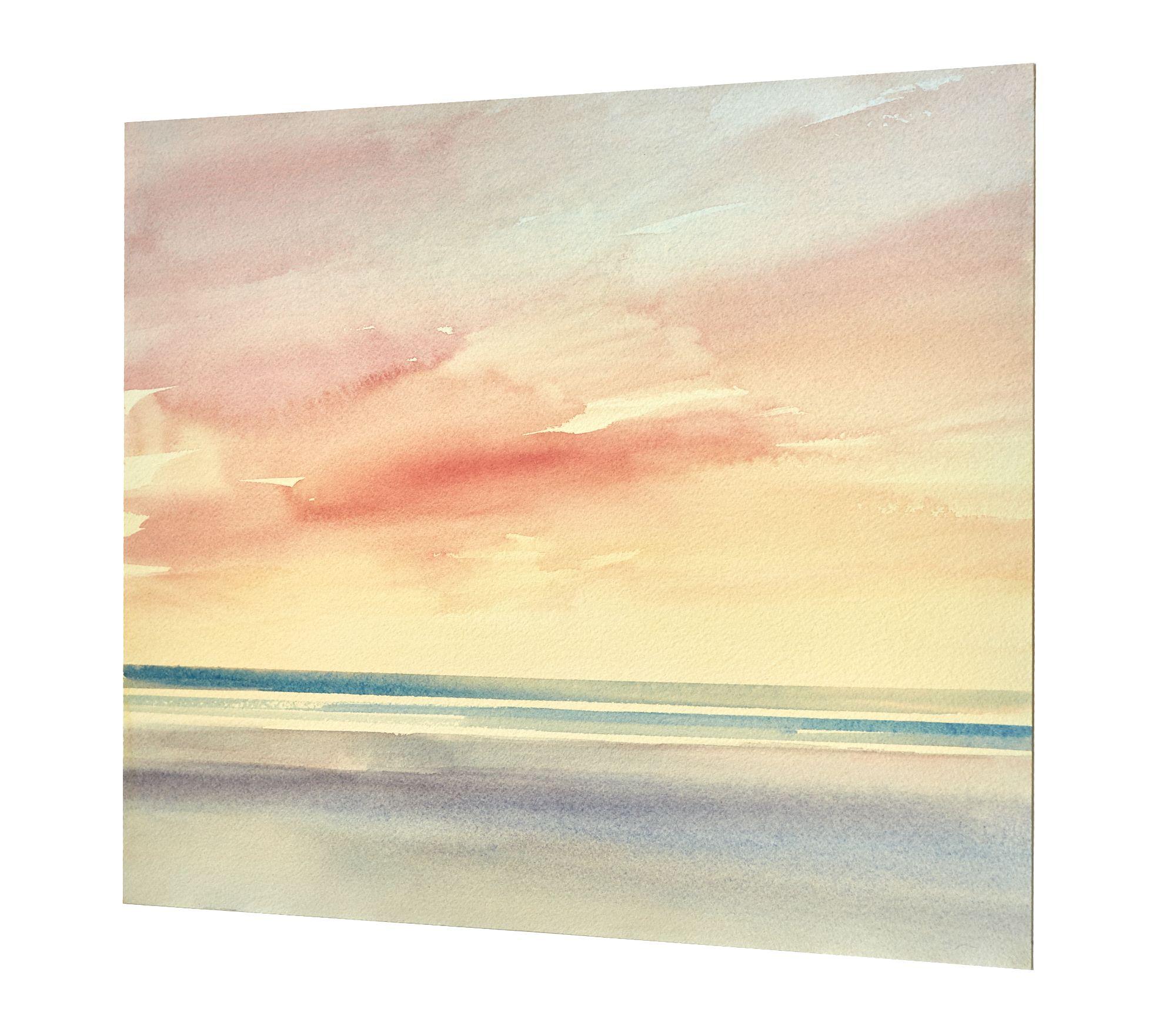 Orilla crepuscular, Pintura, Acuarela sobre papel - Art Realista de Timothy Gent