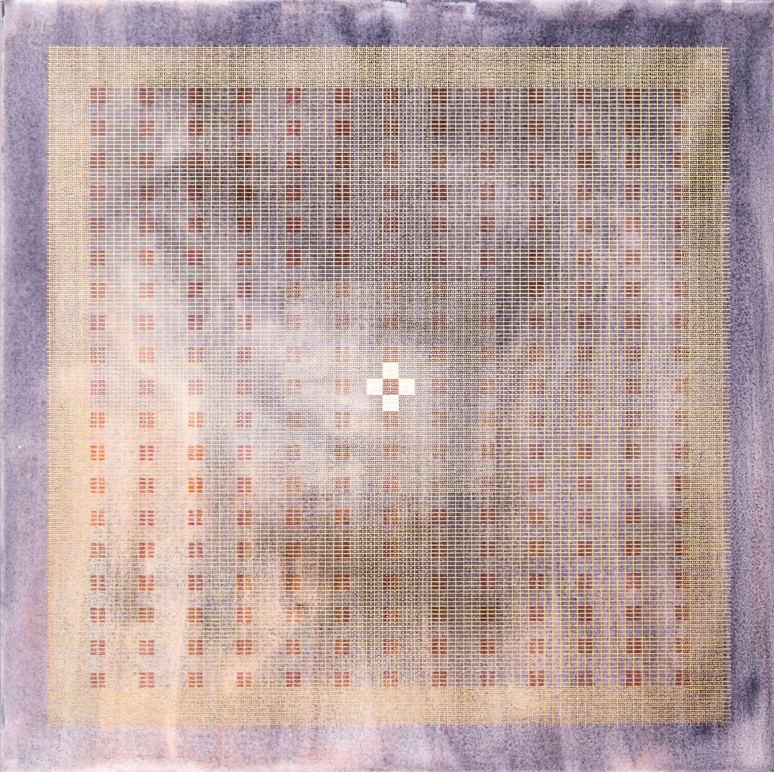 Bindi  Pittura Yantra, Pittura, Acquerello su Tela