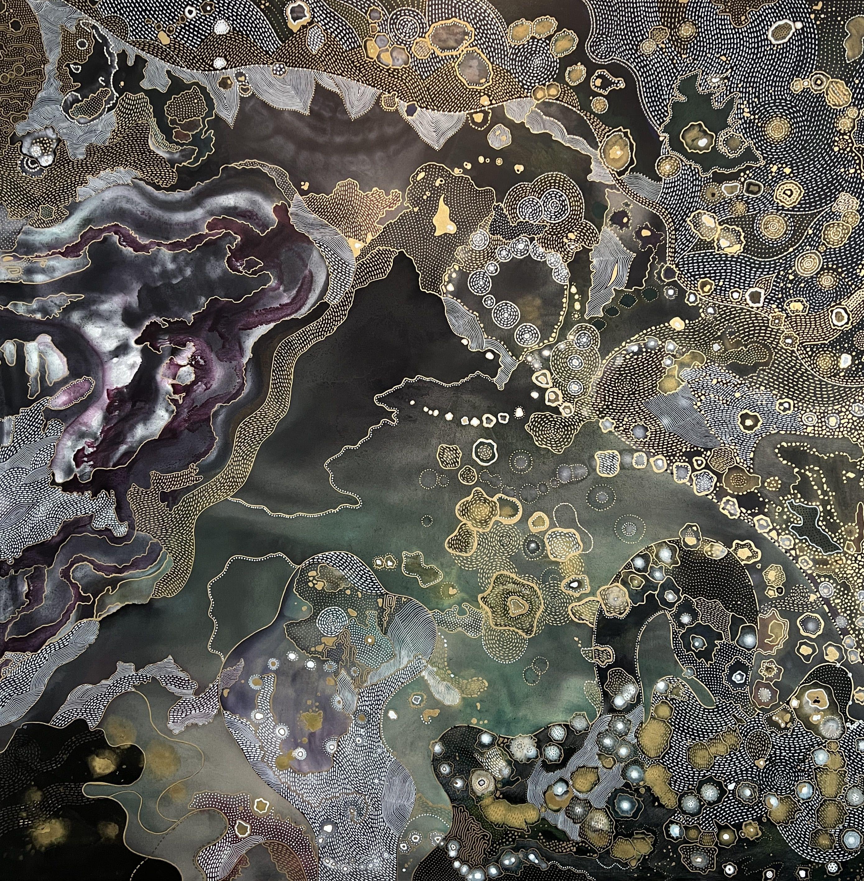 Kali  Pittura Tantra, Pittura, Acquerello su tela