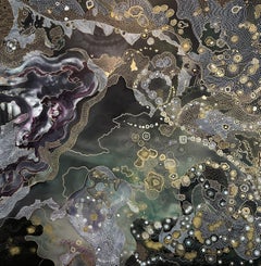Kali  Tantra Painting, Painting, Watercolor on Canvas