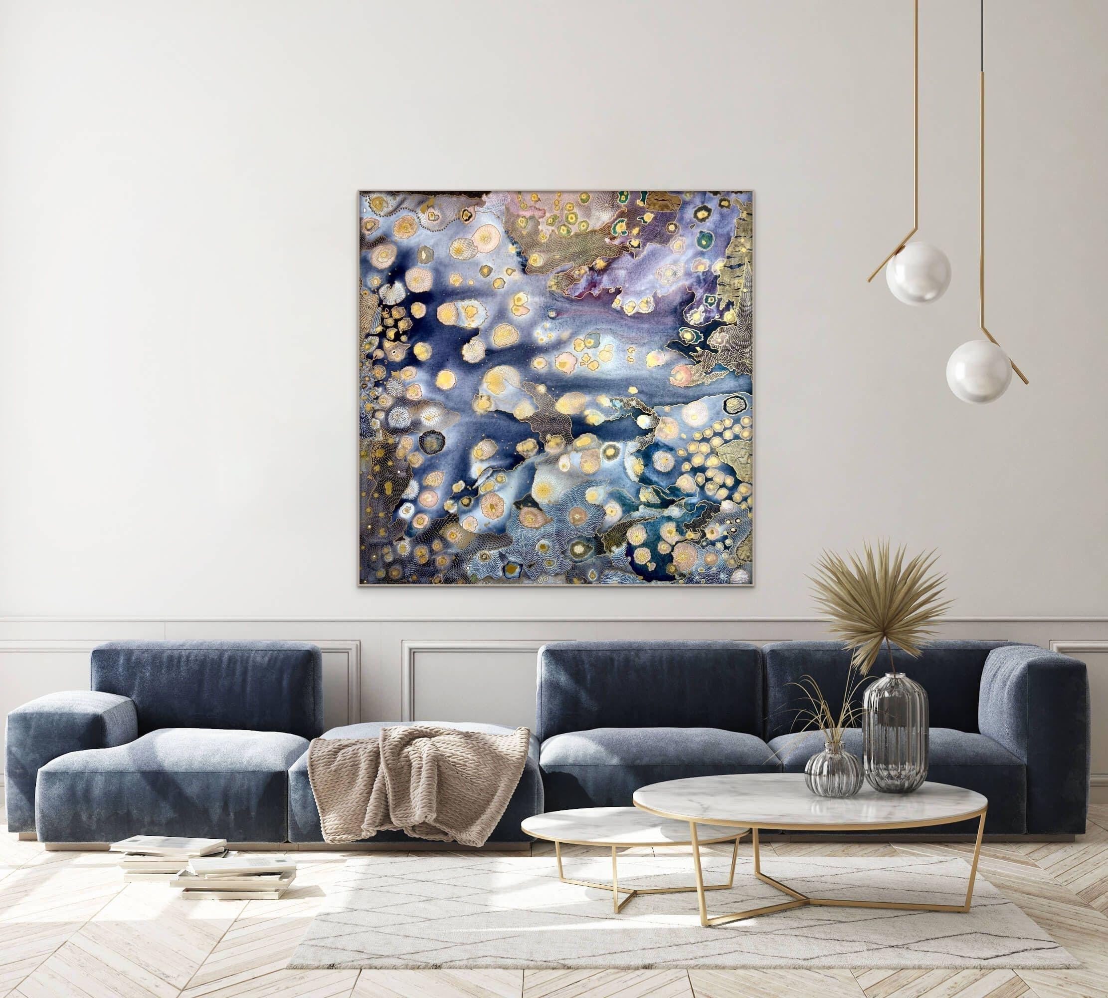 Devi  Tantra Painting, Painting, Watercolor on Canvas - Art by Trishla Jain