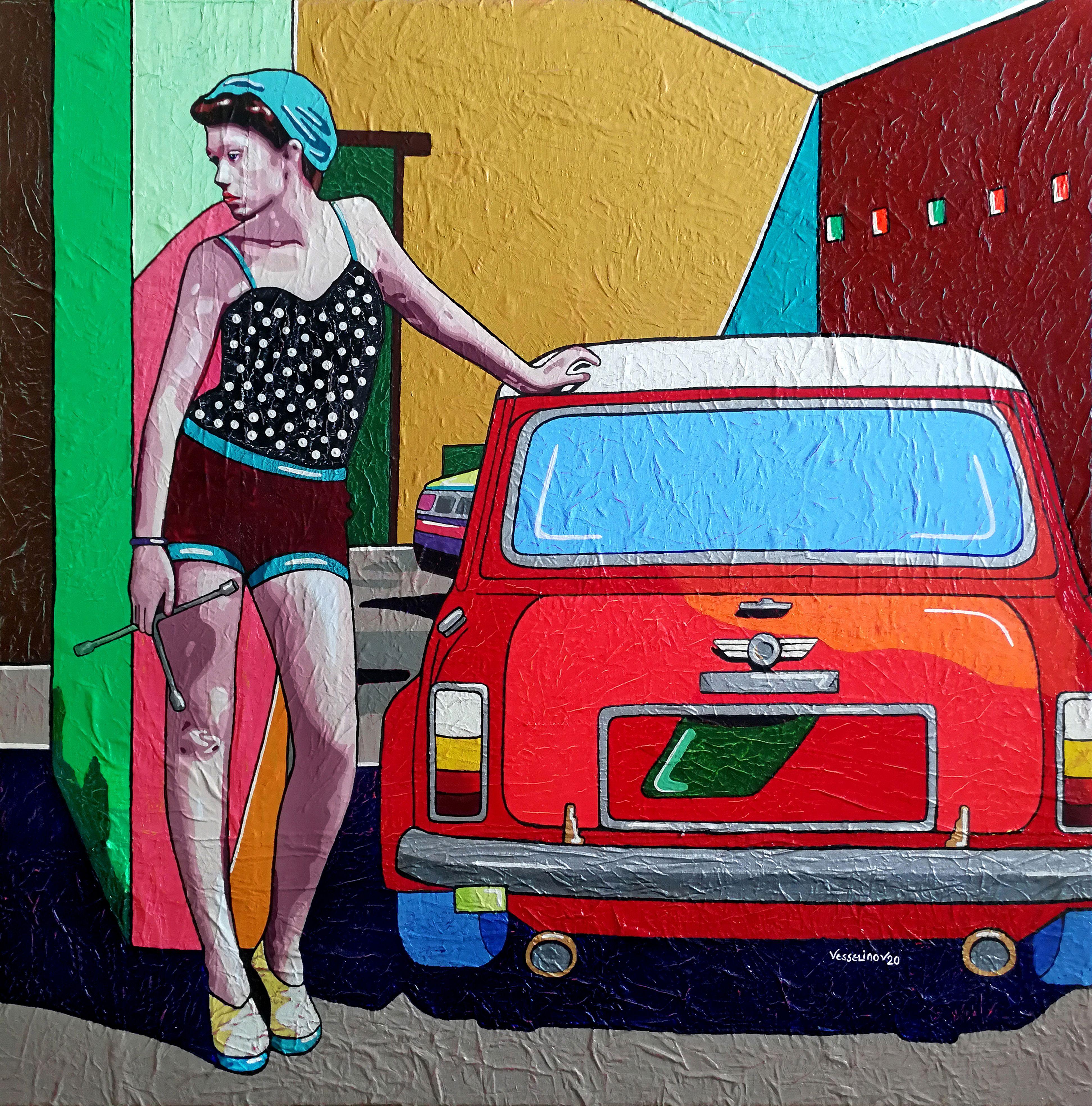 Steer Your Life (if there is something to forget), Painting, Watercolor on Canva - Art by Vlado Vesselinov