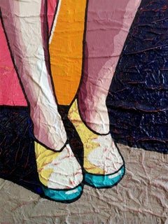 Steer Your Life (qu'il y a quelque chose à oublier), peinture, aquarelle sur toile