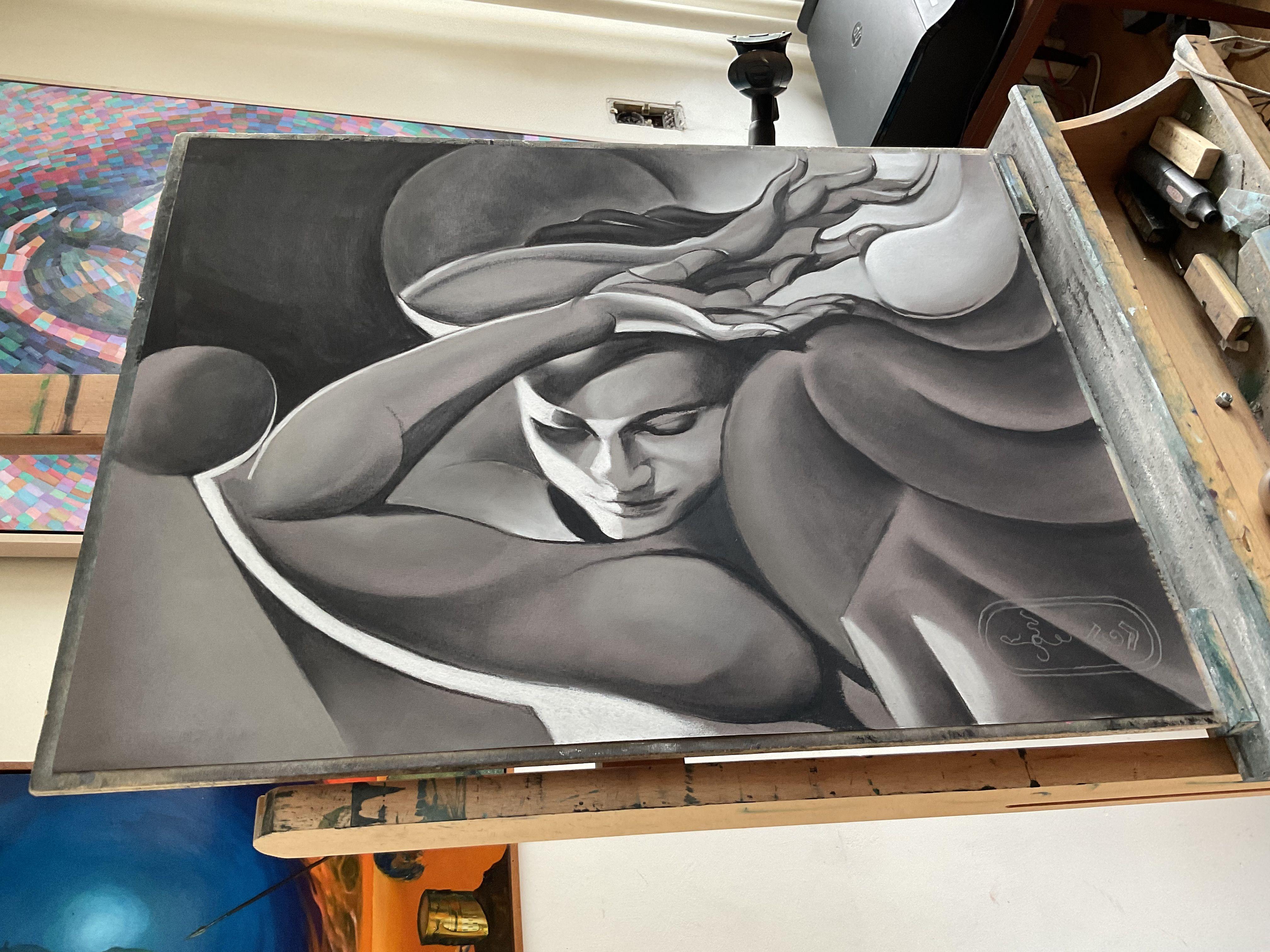 Creating Flow of Life â€“ 18-07-24, Drawing, Pencil/Colored Pencil on Paper For Sale 1