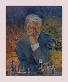 The Alchemist, Painting, Watercolor on Watercolor Paper