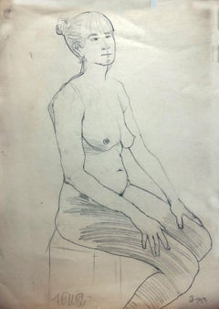 nude, Drawing, Pencil/Colored Pencil on Paper