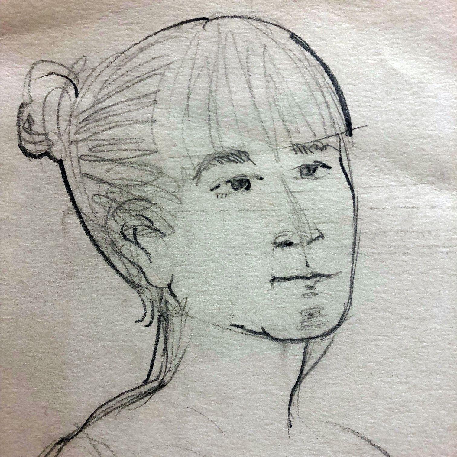nudo, Disegno, Matita/Matita colorata su carta - Art Contemporaneo di Edward Zelinsky