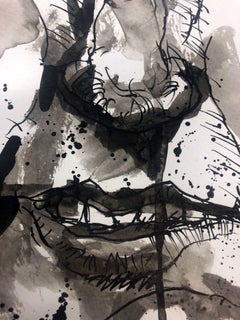 Frank N. Stein, Dibujo, Pluma y tinta sobre papel de acuarela