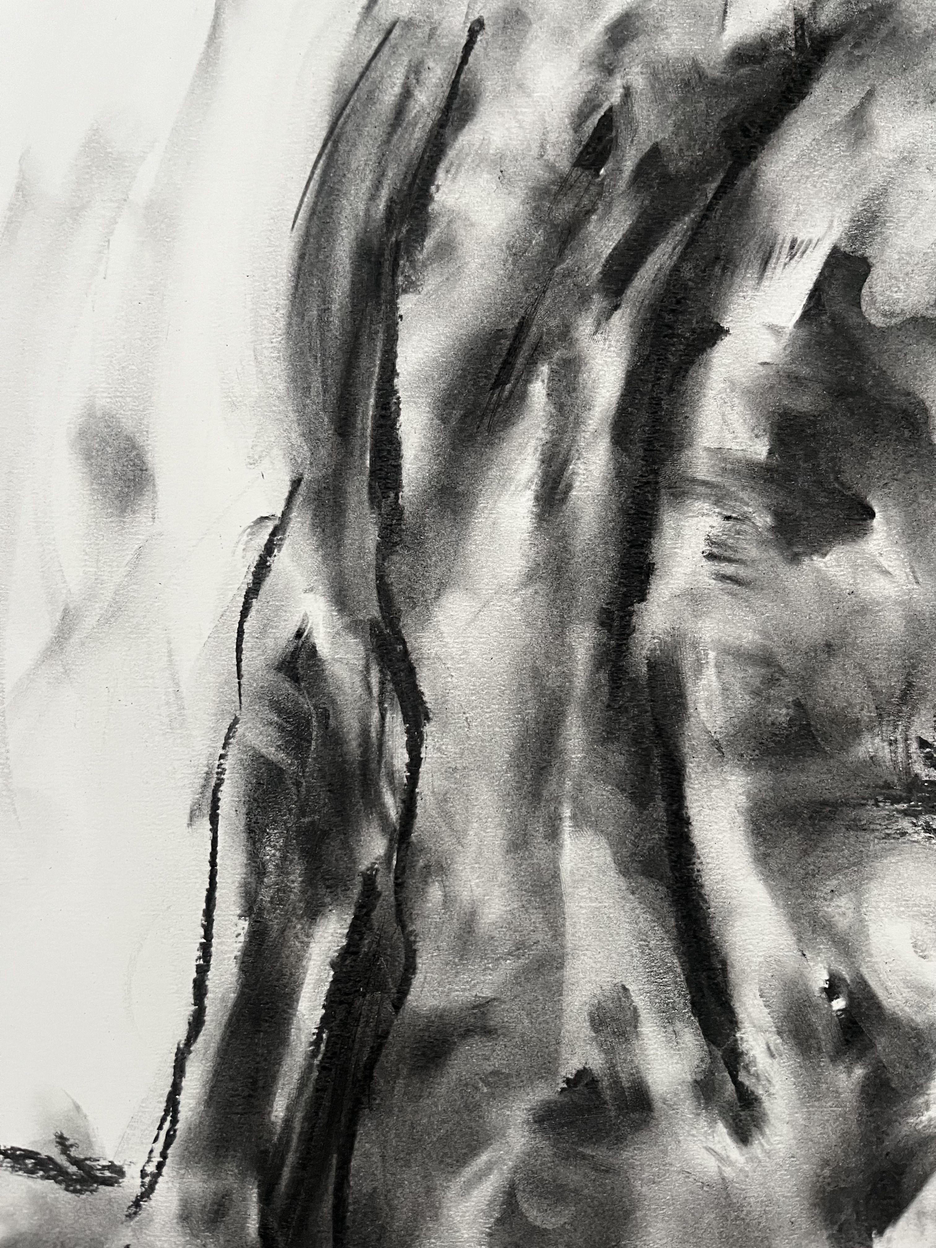 Ricordi, Disegno, Carboncino su carta in vendita 1