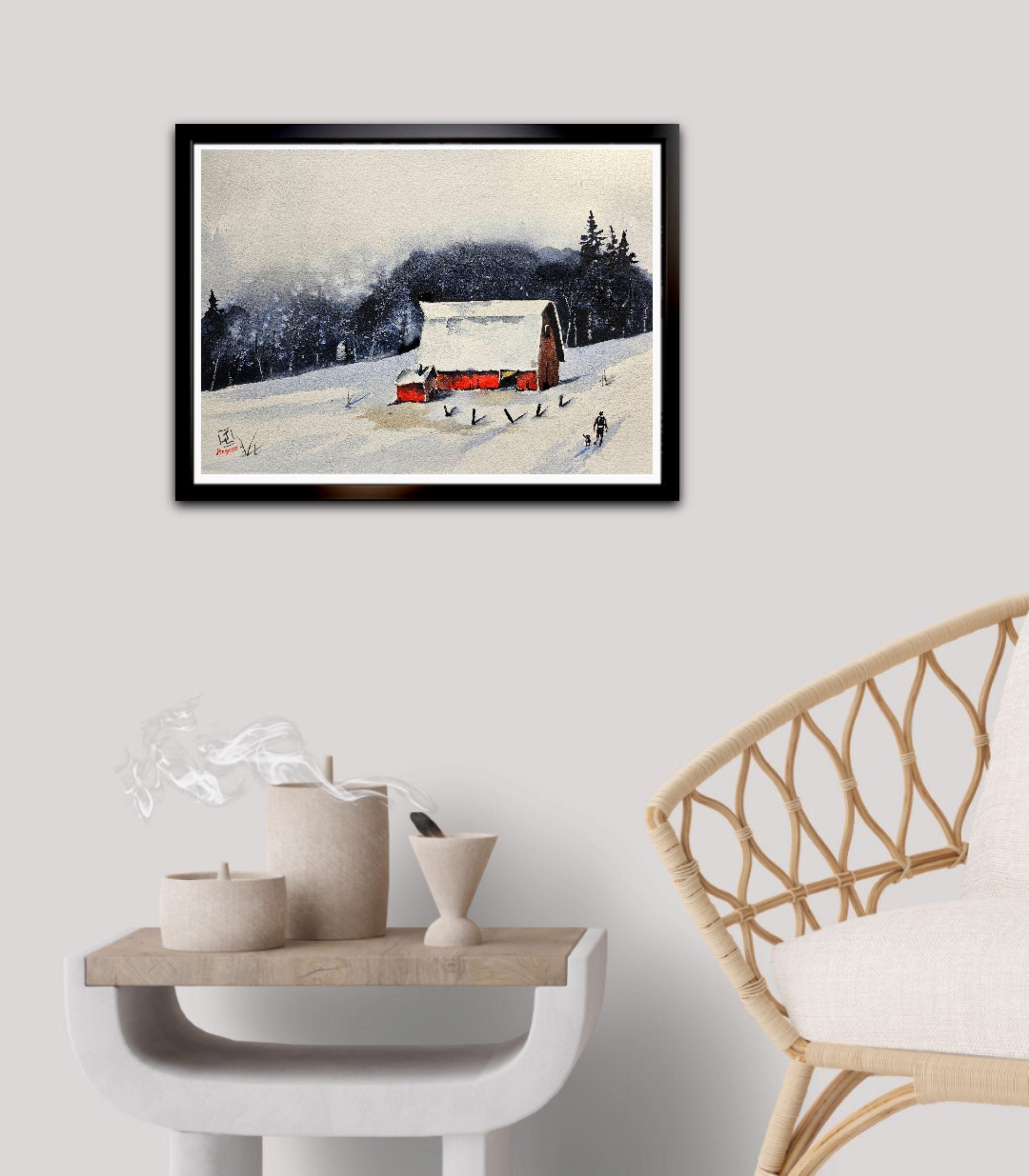  -Painted on artist-quality acid-free 140 lb. watercolor paper.  -Professional quality artists with watercolor paints. (Sennelier)  -Acid-Free paper.  -Size: 11