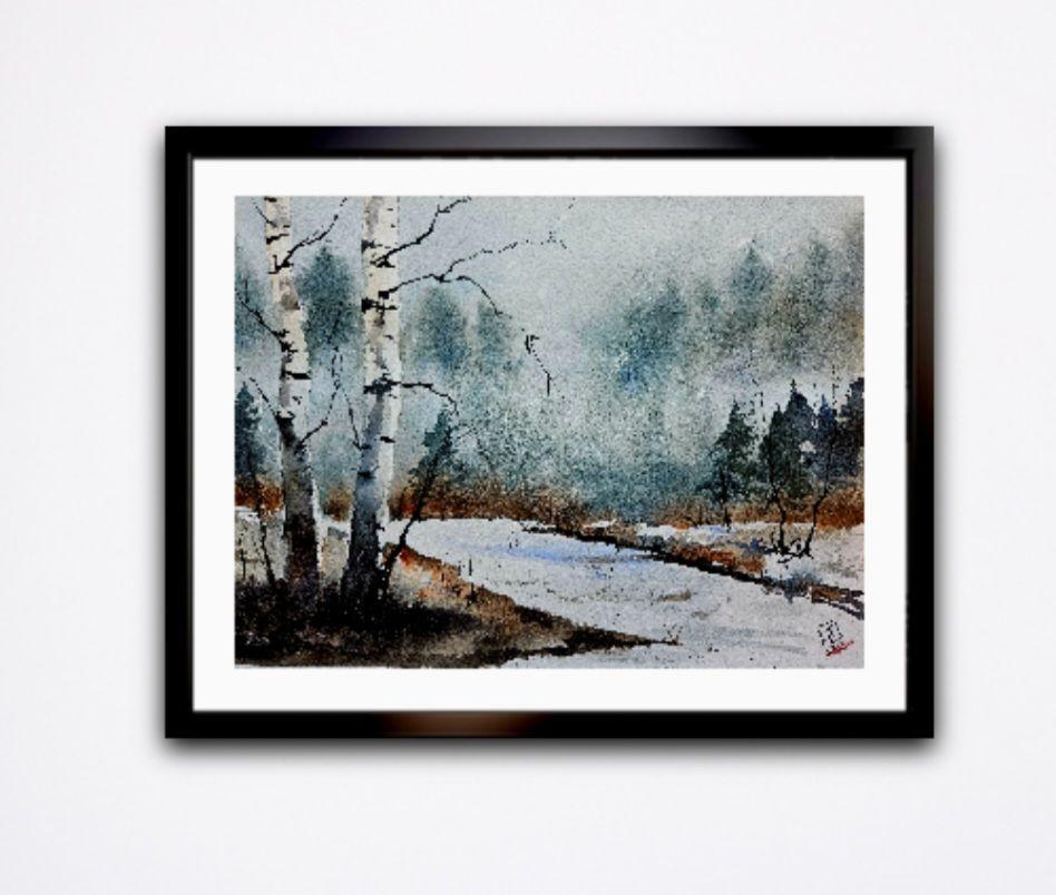 Lost, Painting, Watercolor on Watercolor Paper - Contemporary Art by Jim Lagasse