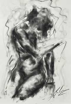 Until Now, Drawing, Charcoal on Paper