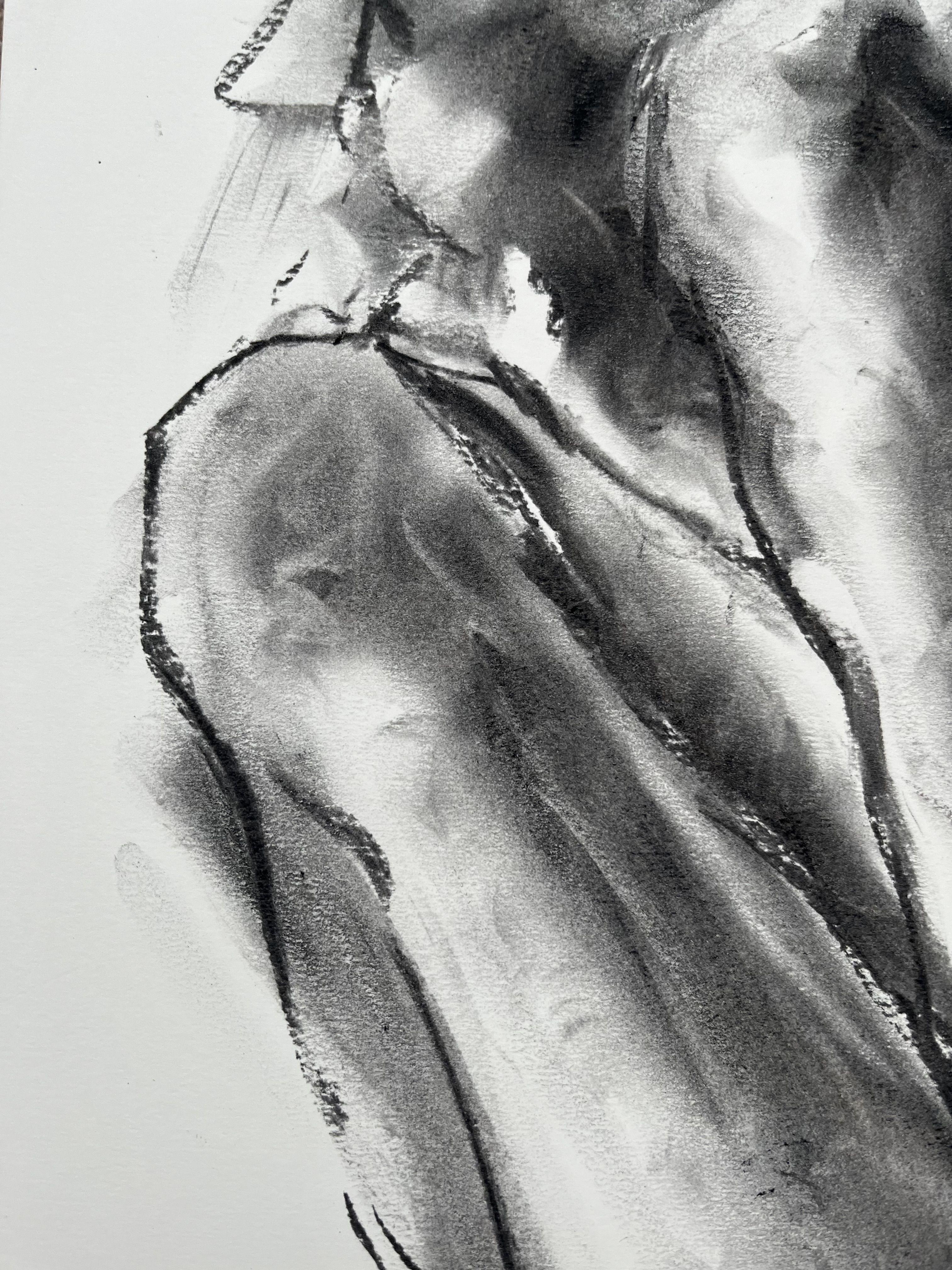 Providence, Drawing, Charcoal on Paper For Sale 1