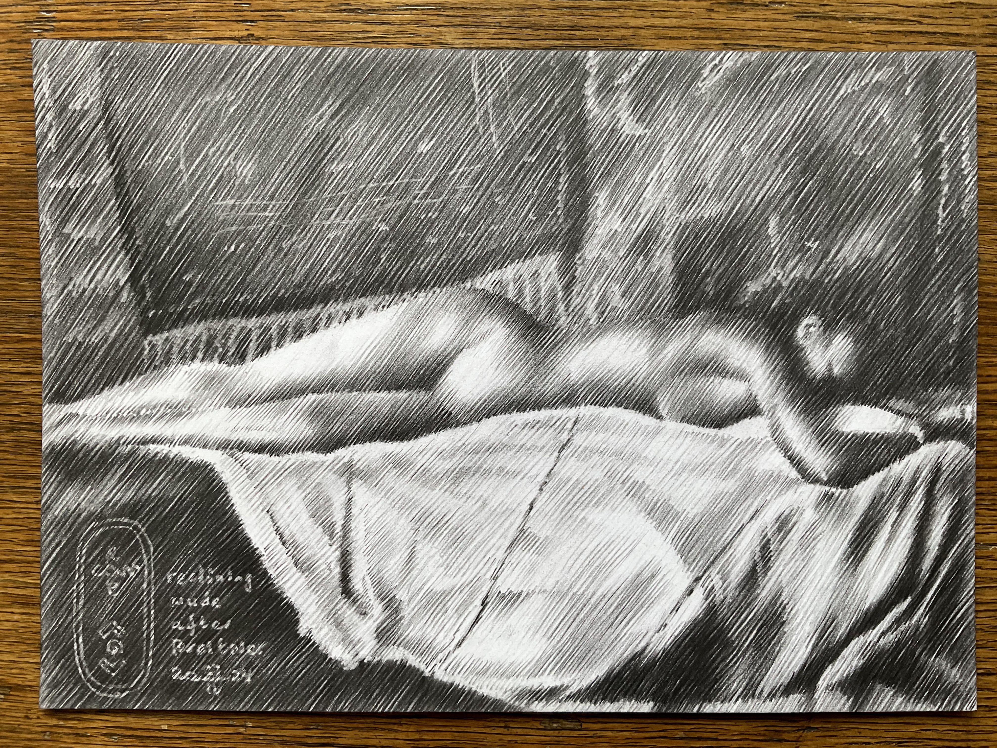 Breitnerâ€™s Photography  This graphite pencil drawing â€˜Reclining Nude after Breitner â€“ 27-04-24â€™ is based on a photograph Breitner took himself. He was an avid amateur photographer and based many of his artworks on pictures he made. Not the