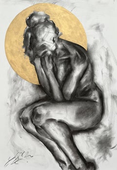 Cloud Across the Sun, Drawing, Charcoal on Paper