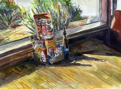 Breakfast at Denny's, Painting, Watercolor on Paper