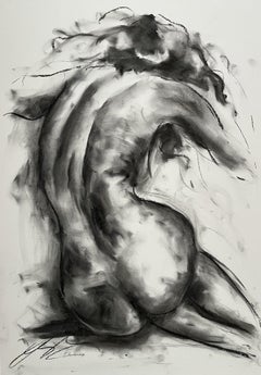 CanâEt Sleep, Drawing, Charcoal on Paper