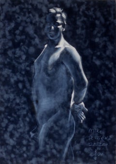 Model Session â€“ 26-03-24 â€“ 2, Drawing, Pastels on Paper