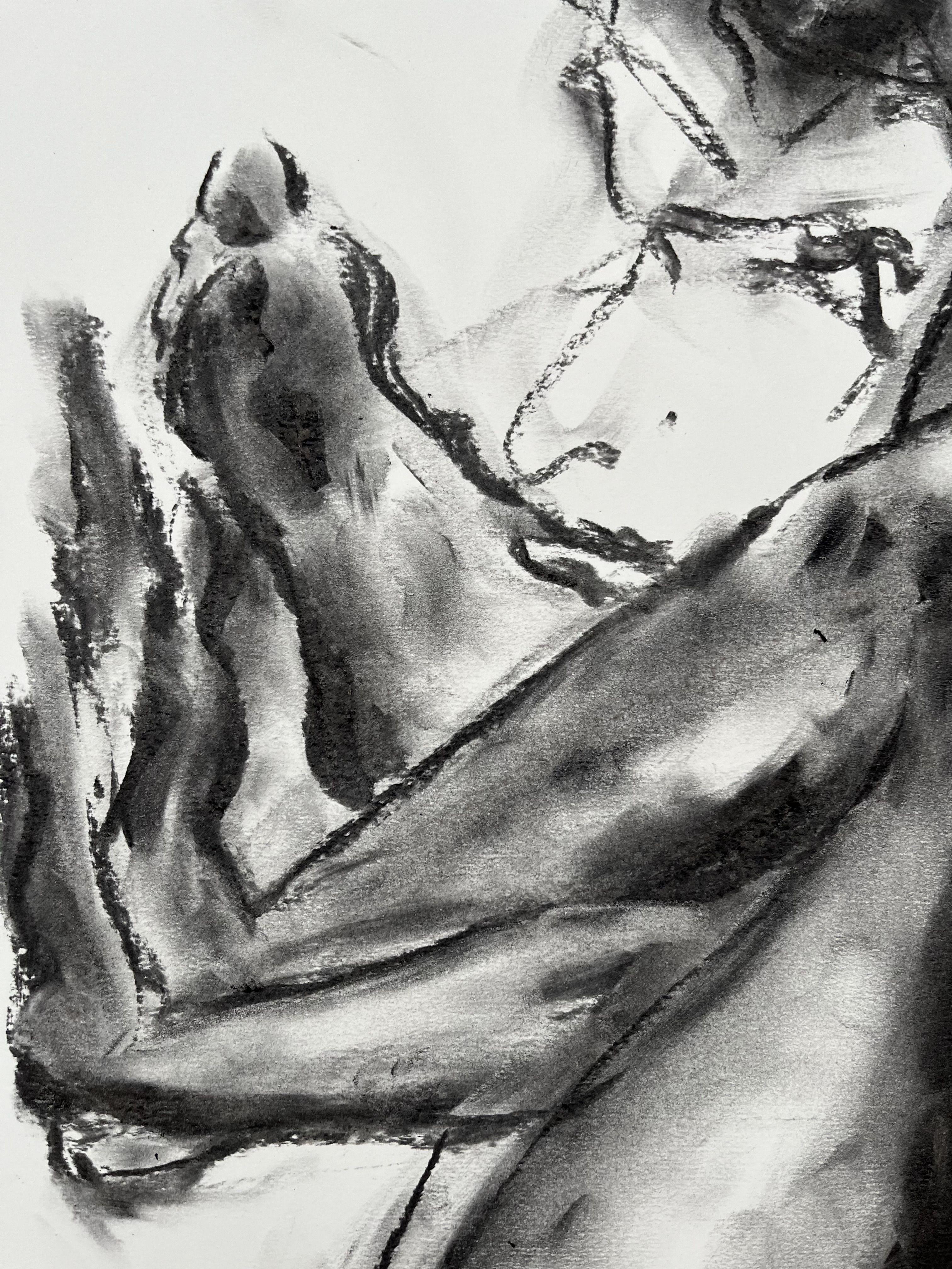 Impossible, Drawing, Charcoal on Paper For Sale 2