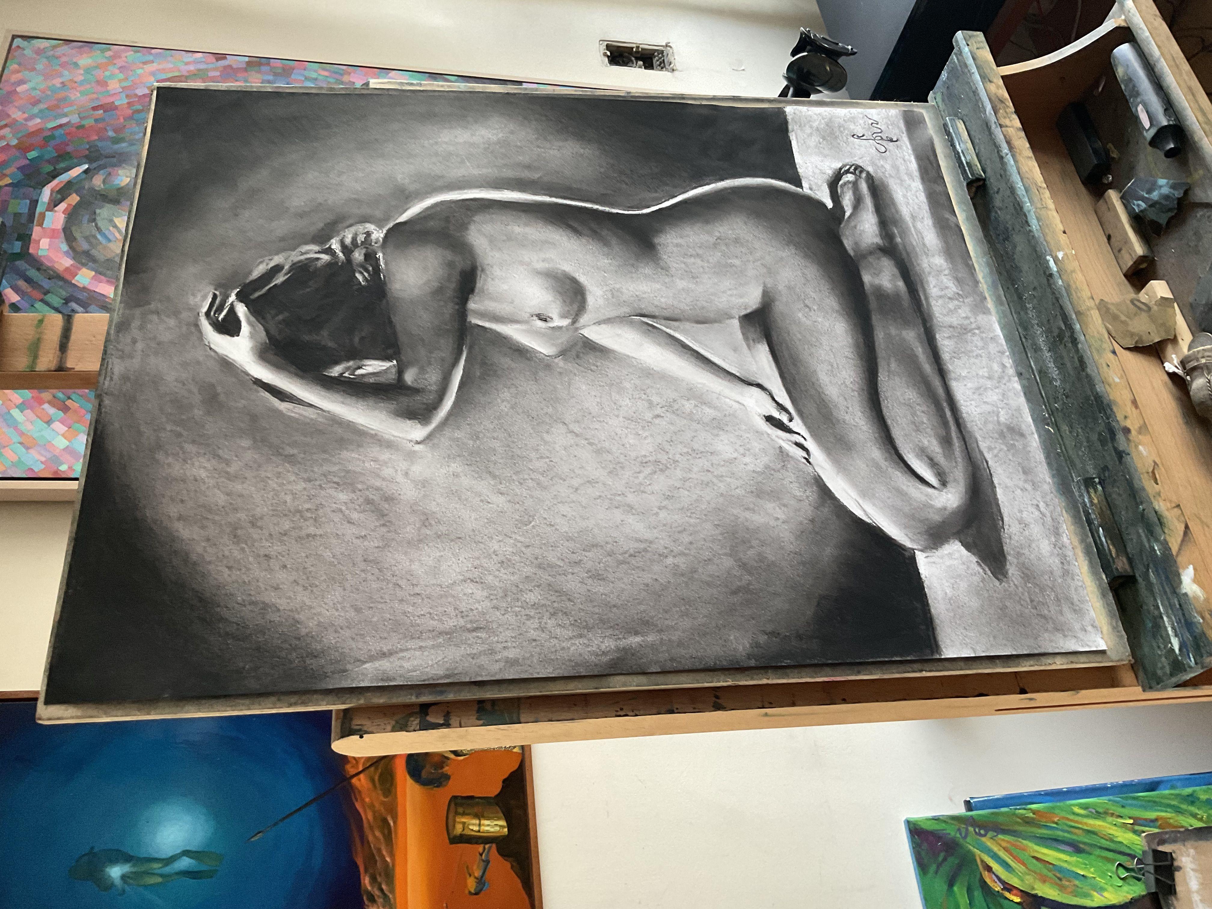 Prestudy to Sentado desnudo by Jacob Merkelbach â€