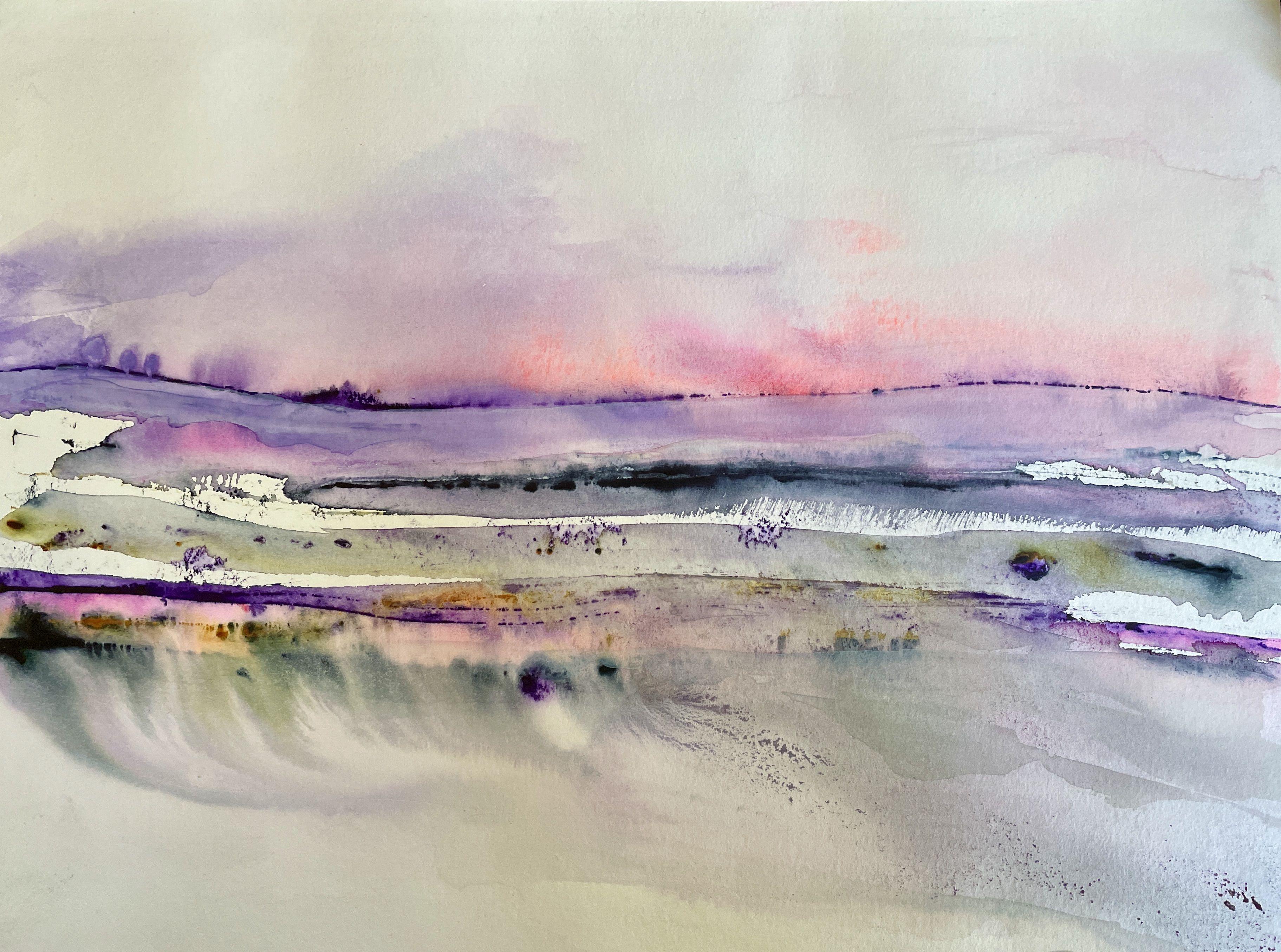 Magicland, Gemälde, Aquarell auf Papier – Art von Gesa Reuter