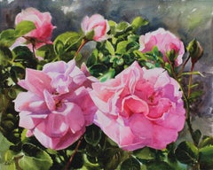 Rose, Painting, Watercolor on Watercolor Paper