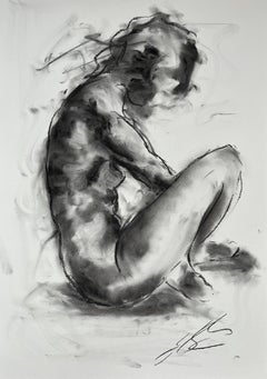 Truth, Drawing, Charcoal on Paper
