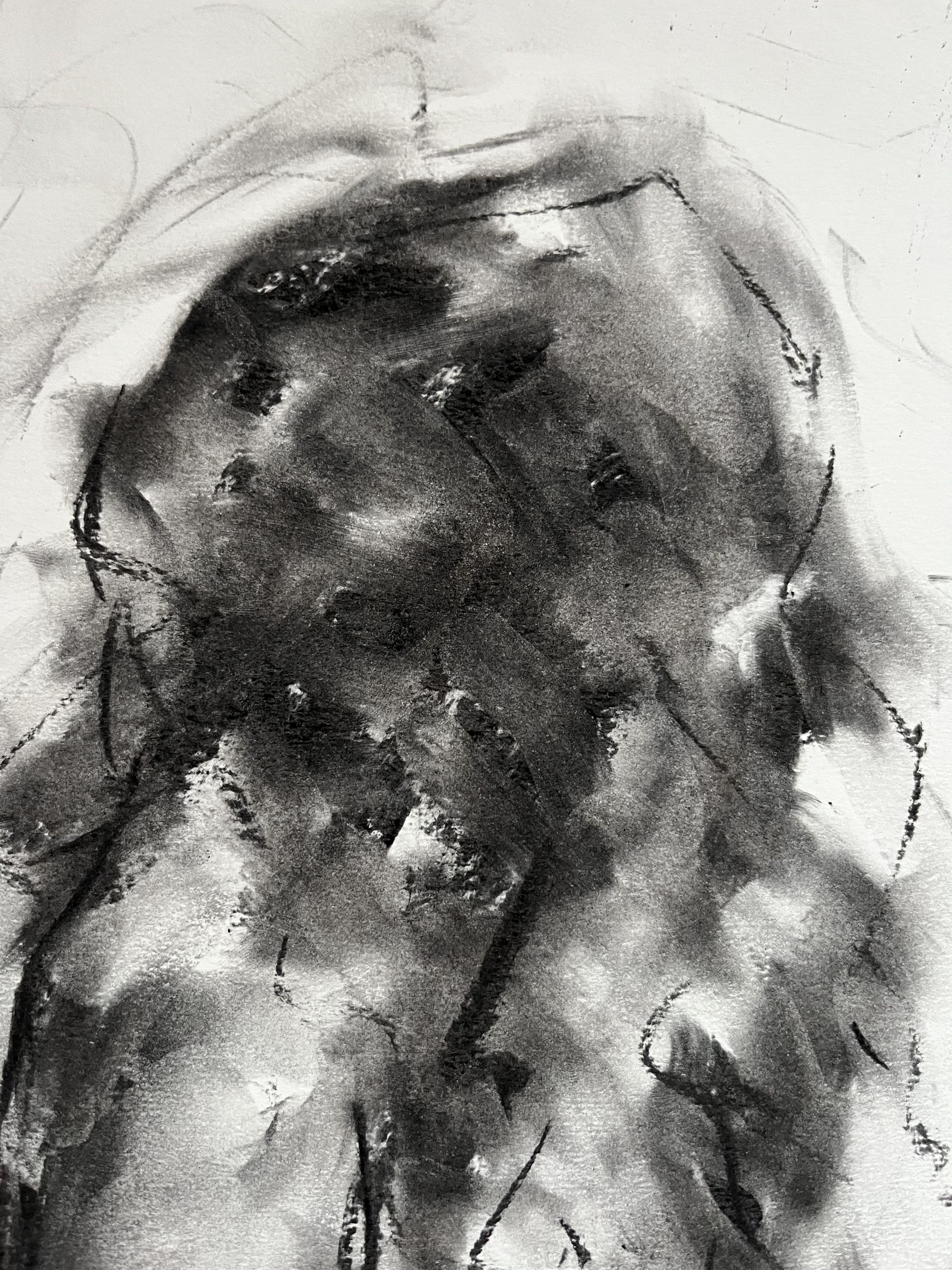 Libertad, Dibujo, Carboncillo sobre papel - Art Impresionista de James Shipton