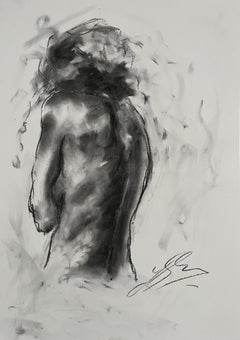 Sound of Silence, Drawing, Charcoal on Paper