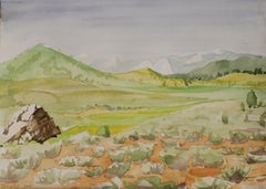 Kennedy Meadows In Full Summer, Painting, Watercolor on Paper