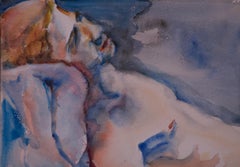 Le sommeil le plus profond, peinture, aquarelle sur papier aquarelle