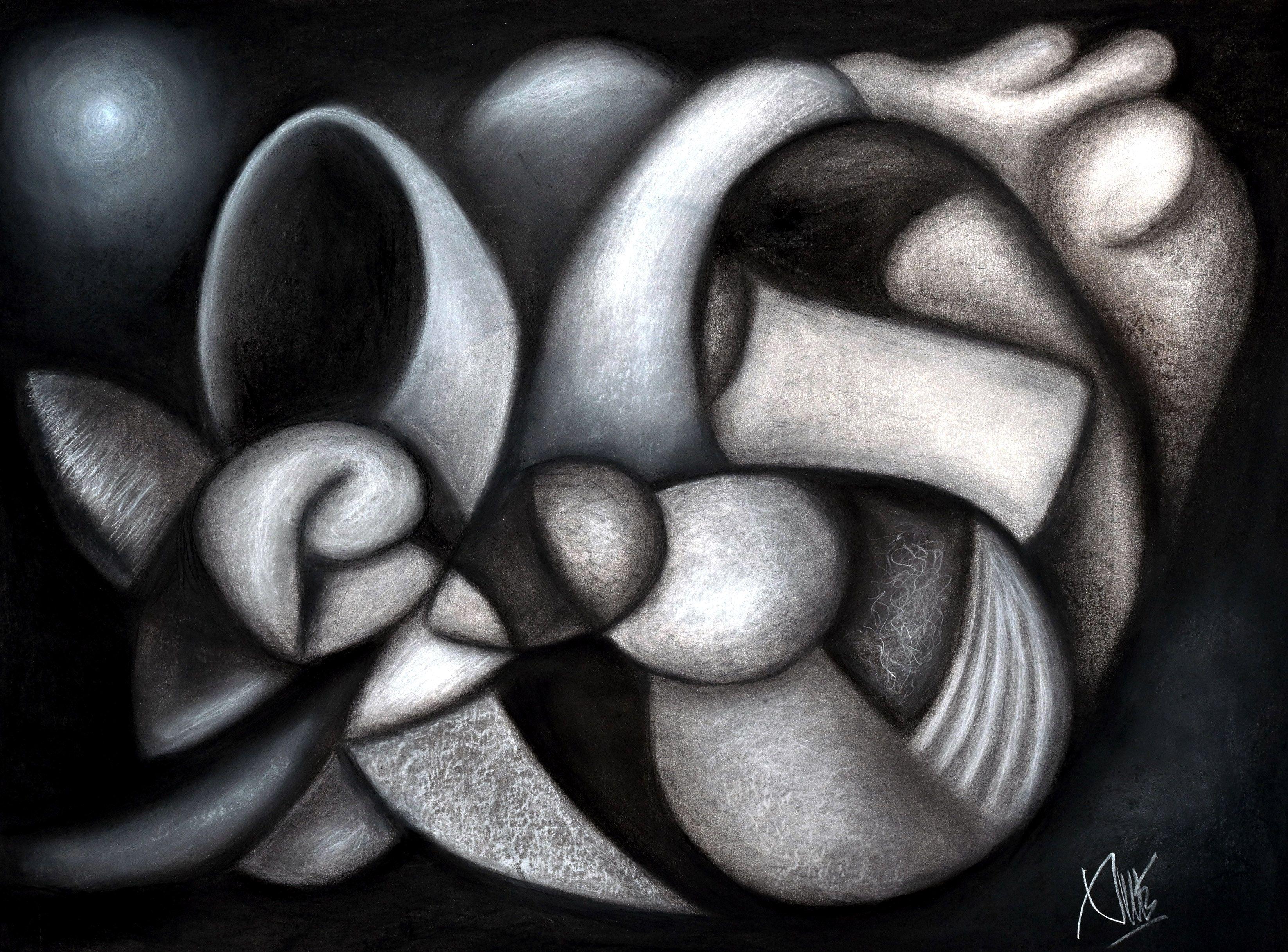 New Hopes, Drawing, Charcoal on Paper