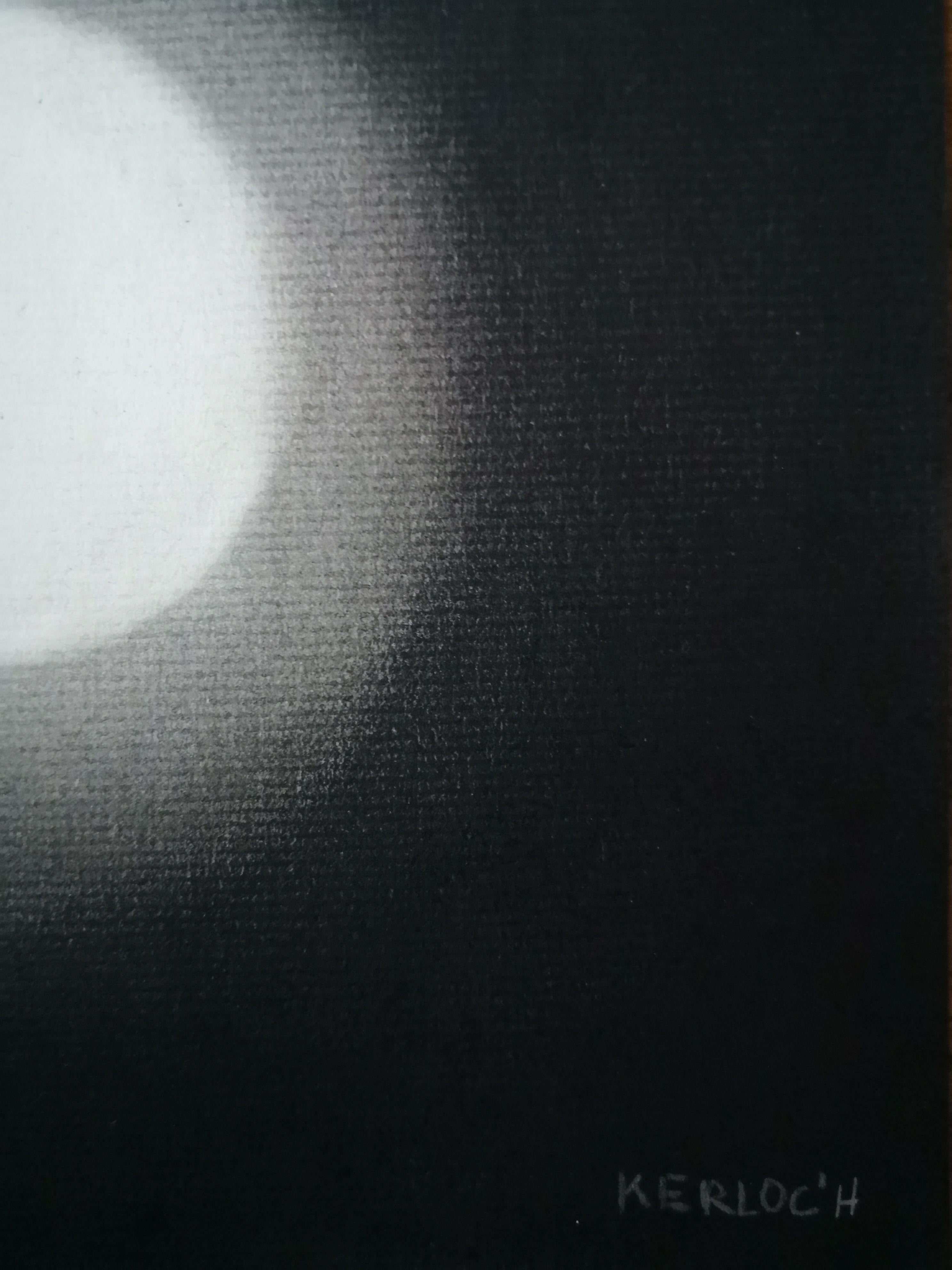 First Snow, Drawing, Charcoal on Paper - Contemporary Art by Anyck Alvarez Kerloch