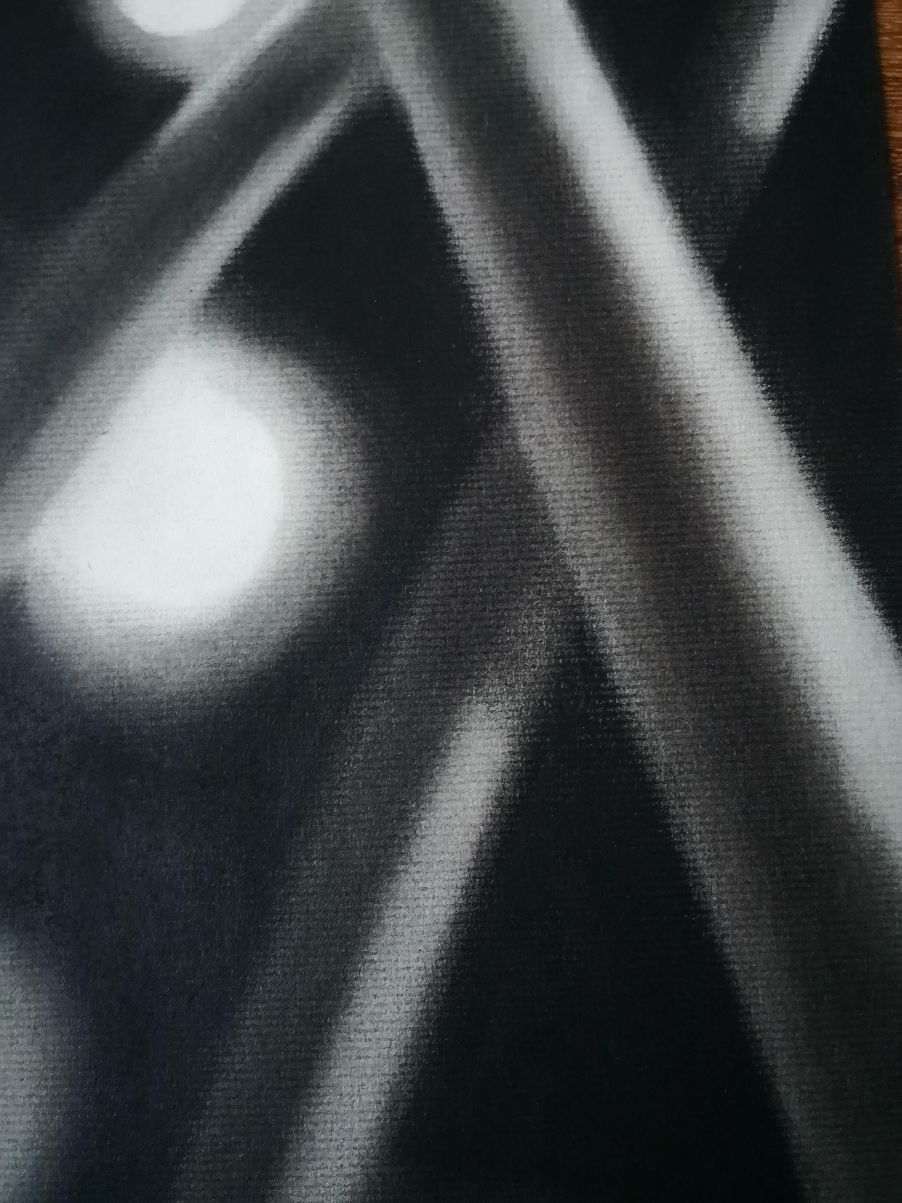 First Snow, Drawing, Charcoal on Paper For Sale 1