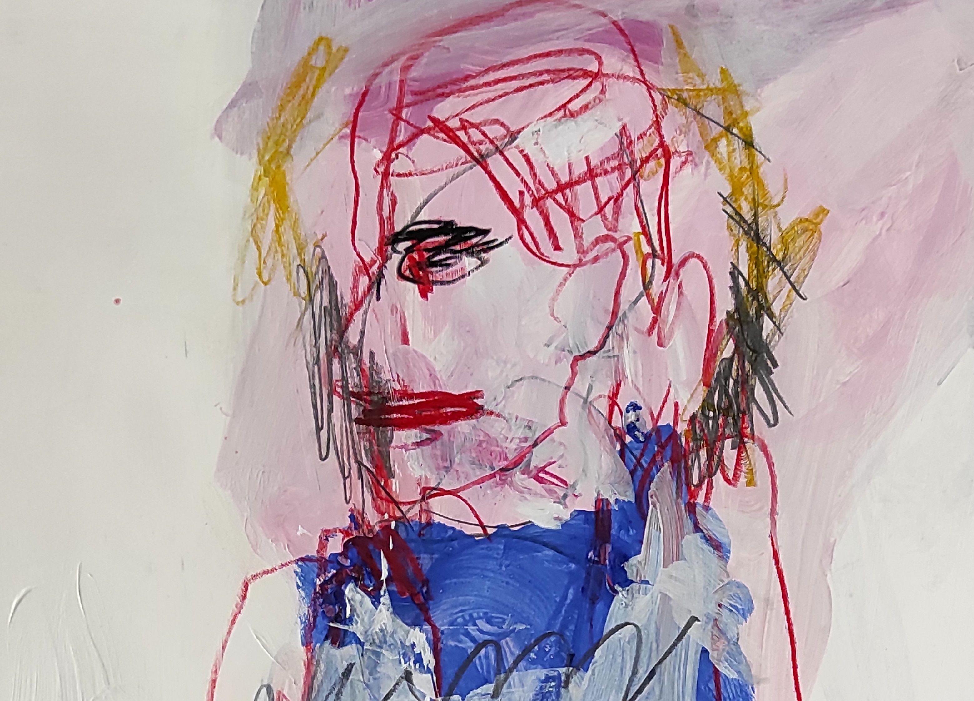 Meine Gemälde und Zeichnungen sind sehr persönlich, sie halten meinen Alltag fest, meine Reaktion auf Dinge, die ich erlebt habe, sei es gestern, in meiner Kindheit oder auch Ereignisse, die ich mir vorstelle. Meine Porträts greifen meine eigenen