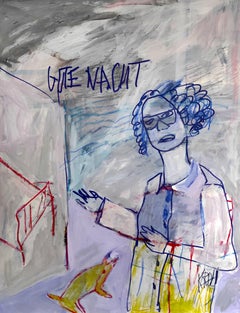 Buona notte, Disegno, Penna e inchiostro su carta