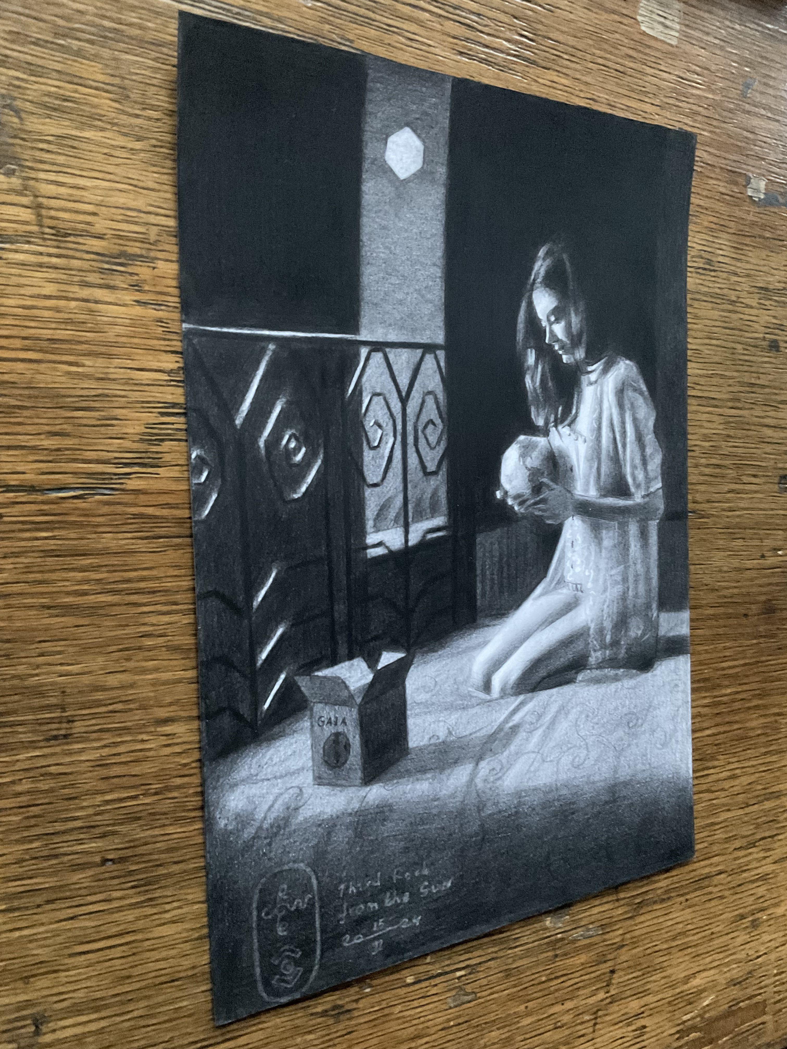 My Compliments    This graphite pencil drawing â€˜Third Rock from the Sun â€“ 15-02-24â€™ I wanted to create for a long time. However, caught up in some projects in oil I had some time to think about the execution. First, let me start with