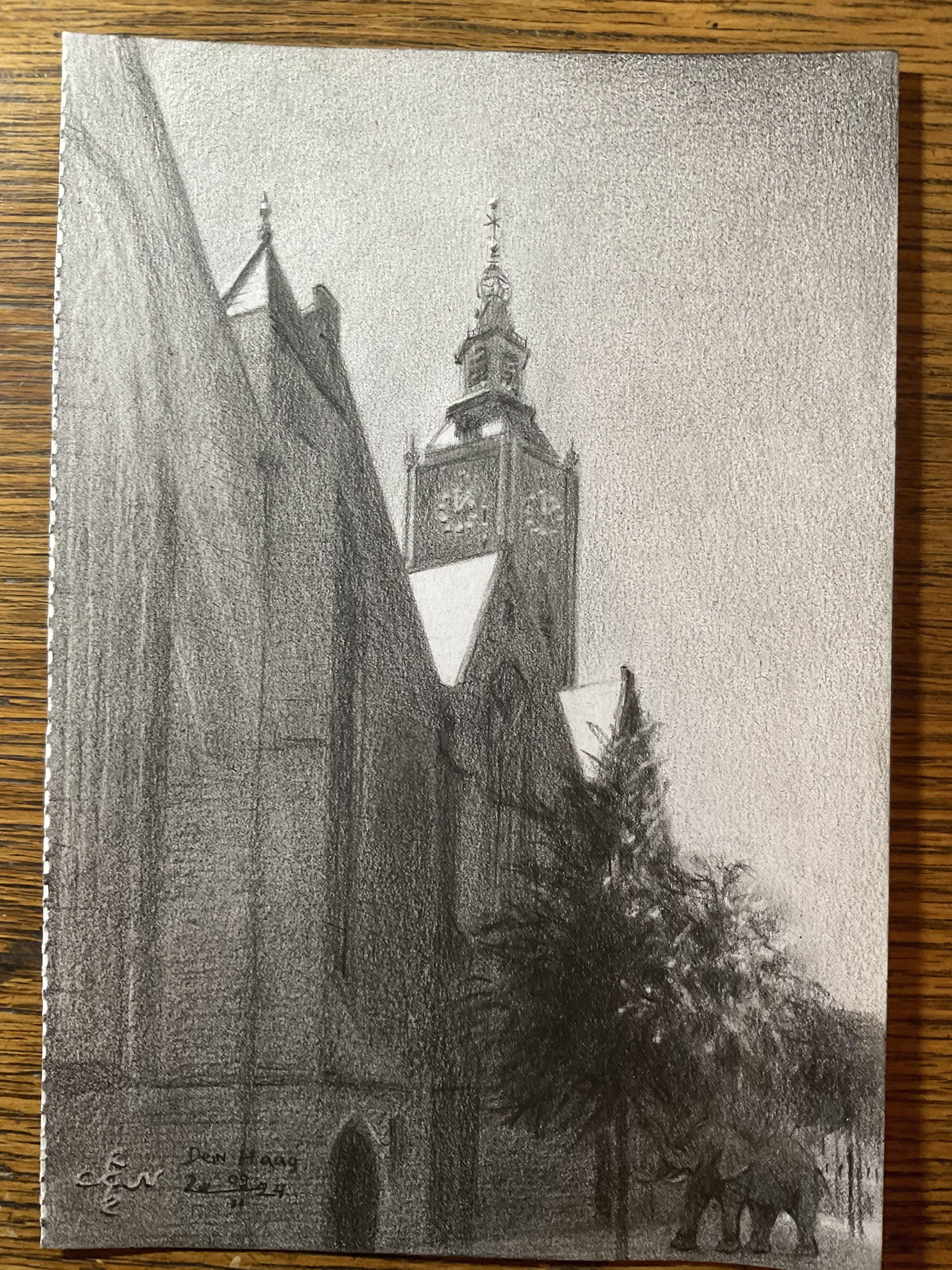 Den Haag â€“ 09-02-24  My First One This Year  This graphite pencil drawing â€˜Den Haag â€“ 09-02-24â€™ is my first one this year. Last one I made on Christmas day. In between I completed 4 oil paintings and I got quite the hang of it. However,