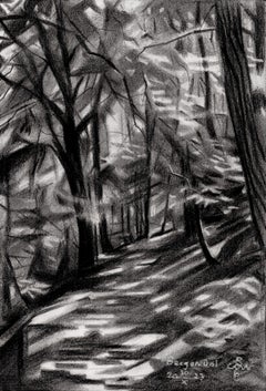 Berg en Dal â€" 30-10-23, Dibujo, LÃ¡piz/lÃ¡piz de color sobre papel