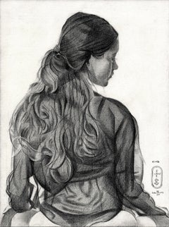 Nina â€“ 09-08-23, Drawing, Pencil/Colored Pencil on Paper