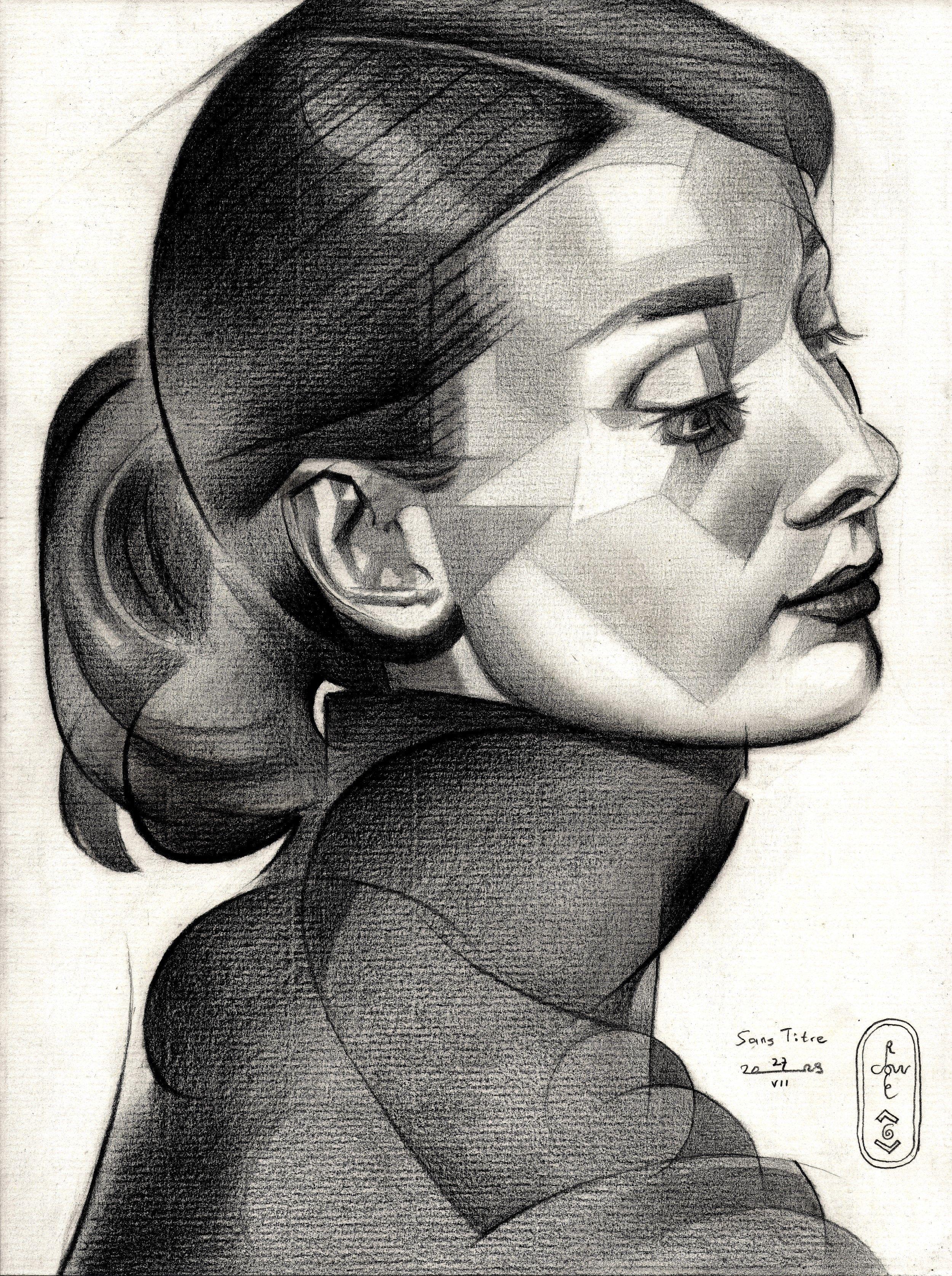 Sans Titre - 27-07-23, Drawing, Pencil/Colored Pencil on Paper