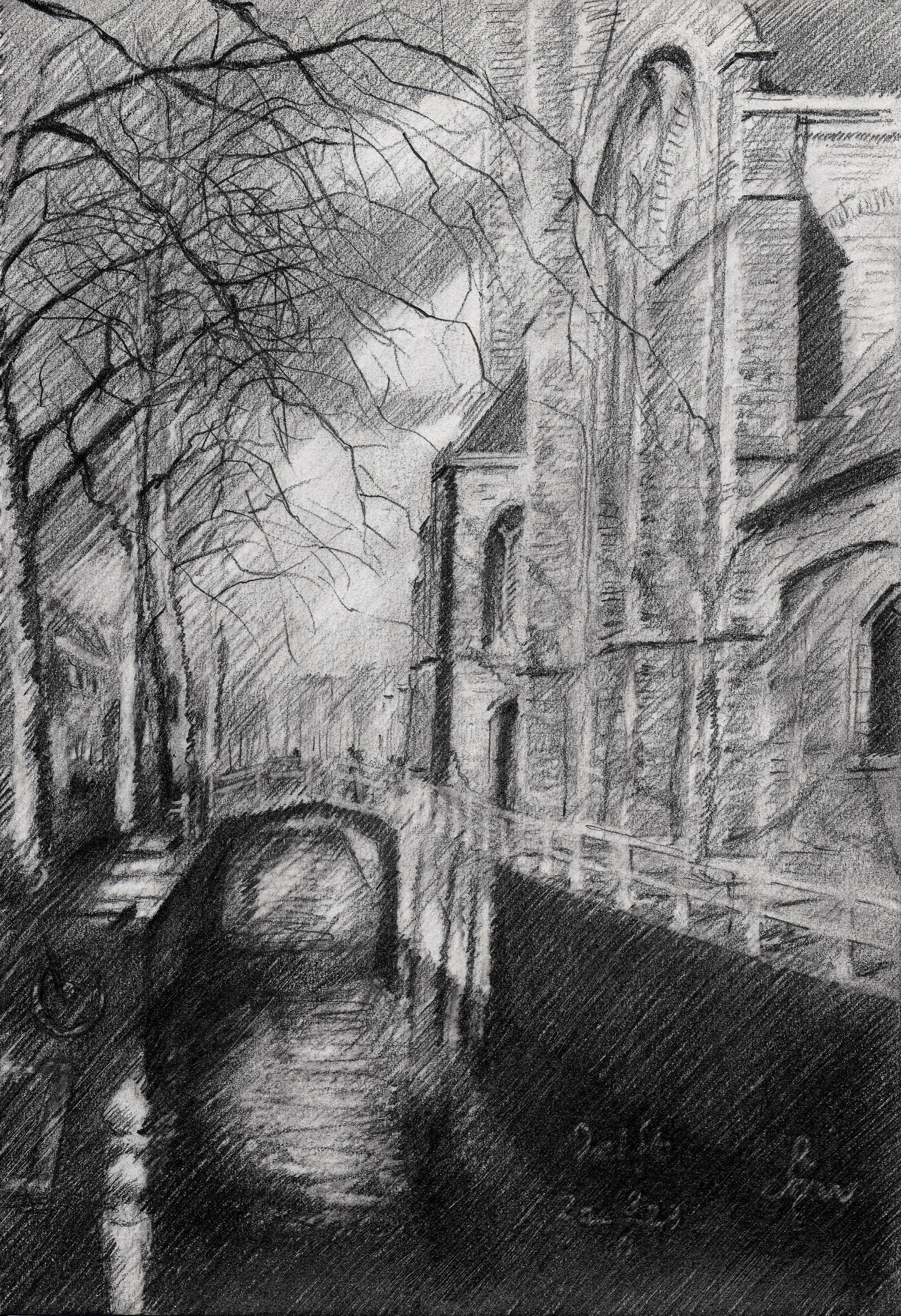 Delft - 19-03-23, Disegno, Matita/Matita colorata su carta