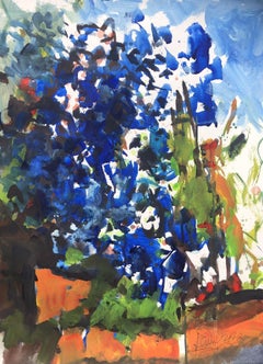 Wild Blue, Painting, Watercolor on Watercolor Paper
