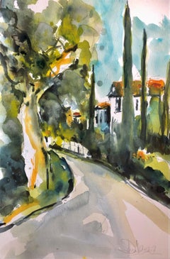 Chez SoCal, Painting, Watercolor on Watercolor Paper