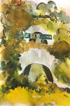 110 Northbound!, Painting, Watercolor on Watercolor Paper