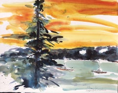 Lopez Island WA, Painting, Watercolor on Watercolor Paper