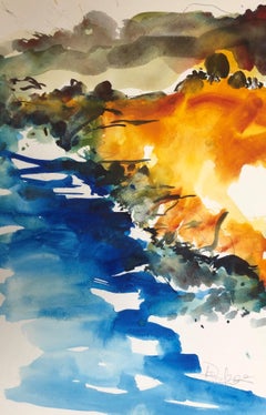 Near Big Sur, Painting, Watercolor on Watercolor Paper